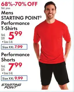Boscov's Mens STARTING POINT Performance T-Shirts offer