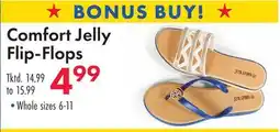 Boscov's Comfort Jelly Flip-Flops offer