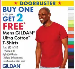Boscov's Mens GILDAN Ultra Cotton T-Shirts offer