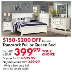 Boscov's Tamarack Full or Queen Bed offer