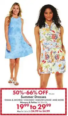 Boscov's Summer Dresses offer