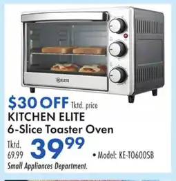 Boscov's KITCHEN ELITE 6-Slice Toaster Oven offer