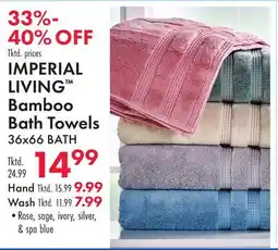 Boscov's IMPERIAL LIVING Bamboo Bath Towels offer