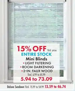 Boscov's Mini Blinds offer