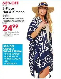 Boscov's 2-Piece Hat & Kimono Sets offer