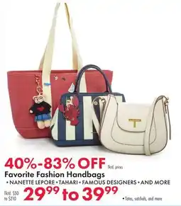 Boscov's Favorite Fashion Handbags offer