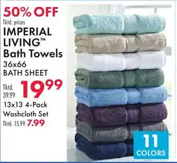 Boscov's IMPERIAL LIVING Bath Towels offer