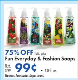 Boscov's Fun Everyday & Fashion Soaps offer