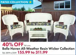 Boscov's Belle Haven All-Weather Resin Wicker Collection offer