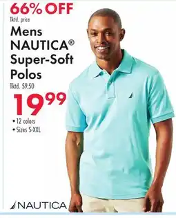 Boscov's Mens NAUTICA Super-Soft Polos offer