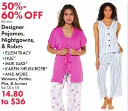 Boscov's Designer Pajamas, Nightgowns, & Robes offer