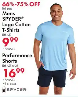 Boscov's Mens SPYDER Logo Cotton T-Shirts offer