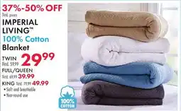 Boscov's IMPERIAL LIVING 100% Cotton Blanket offer
