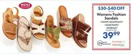 Boscov's Womens Fashion Sandals offer