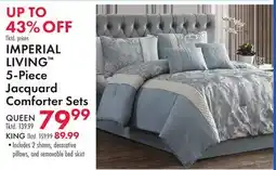 Boscov's IMPERIAL LIVING 5-Piece Jacquard Comforter Sets offer