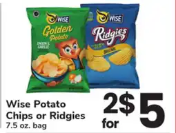 ACME Wise Potato Chips or Ridgies offer