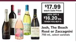 ACME Josh, The Beach Rosé or Zaccagnini offer