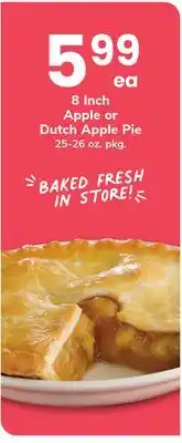 ACME 8 Inch Apple or Dutch Apple Pie offer