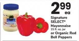 ACME Signature SELECT Mayonnaise 15 fl. oz. jar or Organic Red Bell Peppers offer