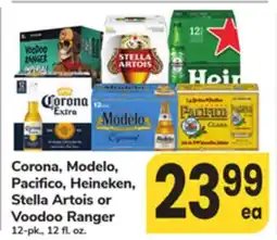 ACME Corona, Modelo, Pacifico, Heineken, Stella Artois or Voodoo Ranger offer