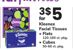 ACME Kleenex Facial Tissues • Flats 120-160 ct. pkg. • Cubes 50-60 ct. pkg offer