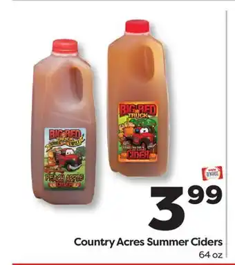 Weis Markets Country Acres Summer Ciders offer
