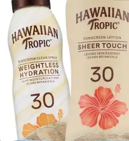 CVS Hawaiian Tropic SPF 30 Sheer Touch lotion 8 oz or Weightless Hydration spray 6 oz offer