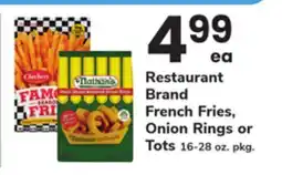 ACME Restaurant Brand French Fries, Onion Rings or Tots offer