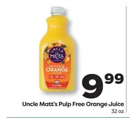 Weis Markets Uncle Matt's Pulp Free Orange Juice offer