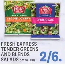 Kings Food Markets FRESH EXPRESS TENDER GREENS AND BLENDS SALADS offer