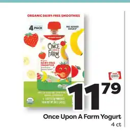 Weis Markets Once Upon A Farm Yogurt offer