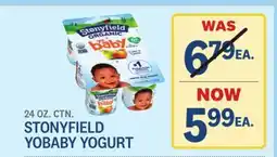Kings Food Markets STONYFIELD YOBABY YOGURT offer