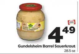 Weis Markets Gundelsheim Barrel Sauerkraut offer