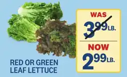 Kings Food Markets RED OR GREEN LEAF LETTUCE offer