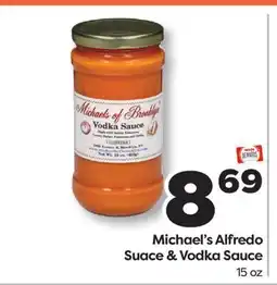 Weis Markets Michael's Alfredo Sauce & Vodka Sauce offer