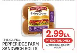 Kings Food Markets PEPPERIDGE FARM SANDWICH ROLLS offer