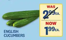Kings Food Markets ENGLISH CUCUMBERS offer