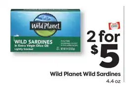 Weis Markets Wild Planet Wild Sardines offer