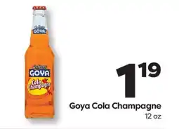 Weis Markets Goya Cola Champagne offer
