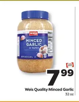 Weis Markets Weis Quality Minced Garlic offer