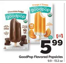 Weis Markets GoodPop Flavored Popsicles offer