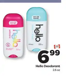 Weis Markets Hello Deodorant offer