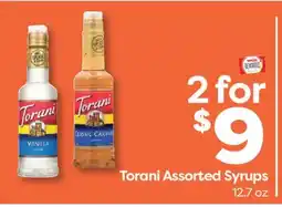 Weis Markets Torani Assorted Syrups offer