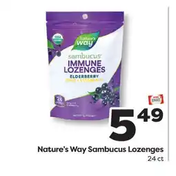 Weis Markets Nature's Way Sambucus Lozenges offer