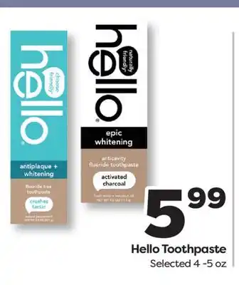 Weis Markets Hello Toothpaste offer