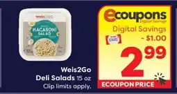 Weis Markets Weis2Go Deli Salads offer