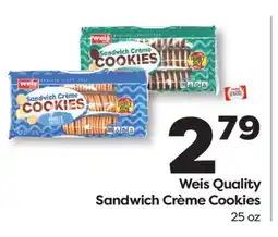 Weis Markets Weis Quality Sandwich Crème Cookies offer