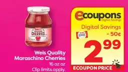 Weis Markets Weis Quality Maraschino Cherries offer