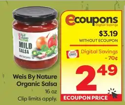 Weis Markets Weis By Nature Organic Salsa offer
