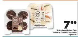 Weis Markets Antonina's Gluten Free Yellow or Double Chocolate Cupcakes offer